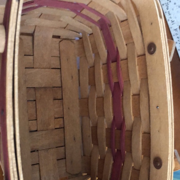 LONGABERGER  DOUBLE SWING CHRISTMAS EDITION 1992 HANDLED  BASKET SIGNED JAH - Picture 8 of 11